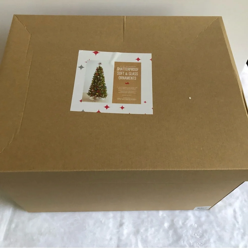 Holiday Lane Shine Bright 100 Assorted Shatterproof Christmas Ornaments Box Set